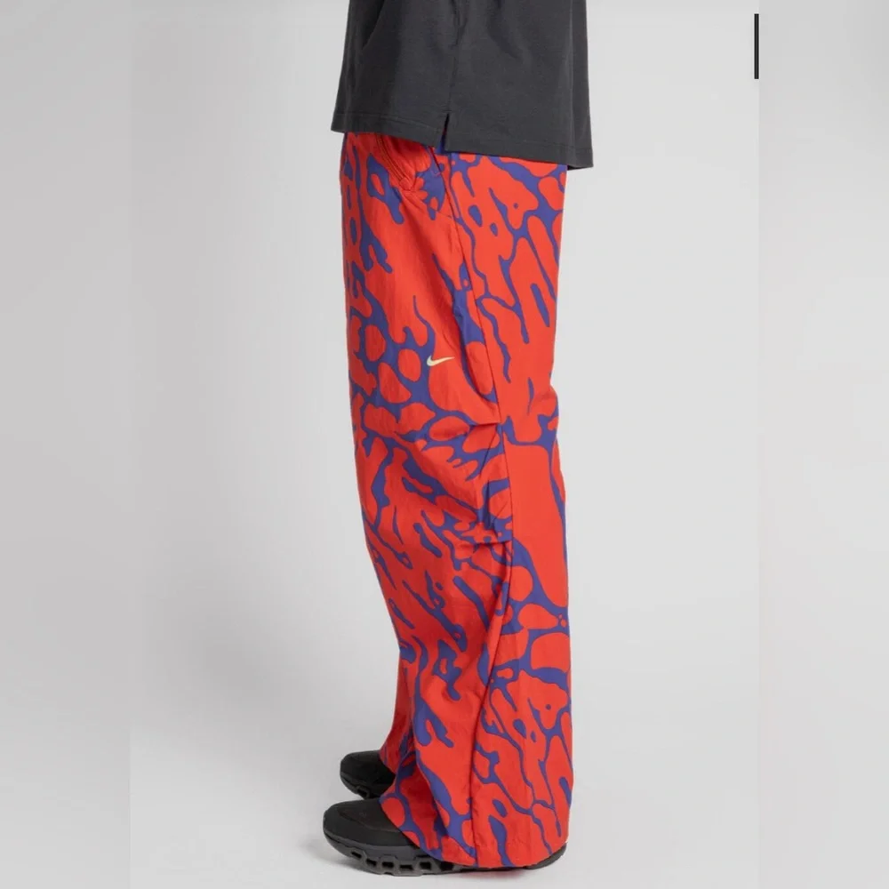 Nike Red and Blue Patterned Joggers